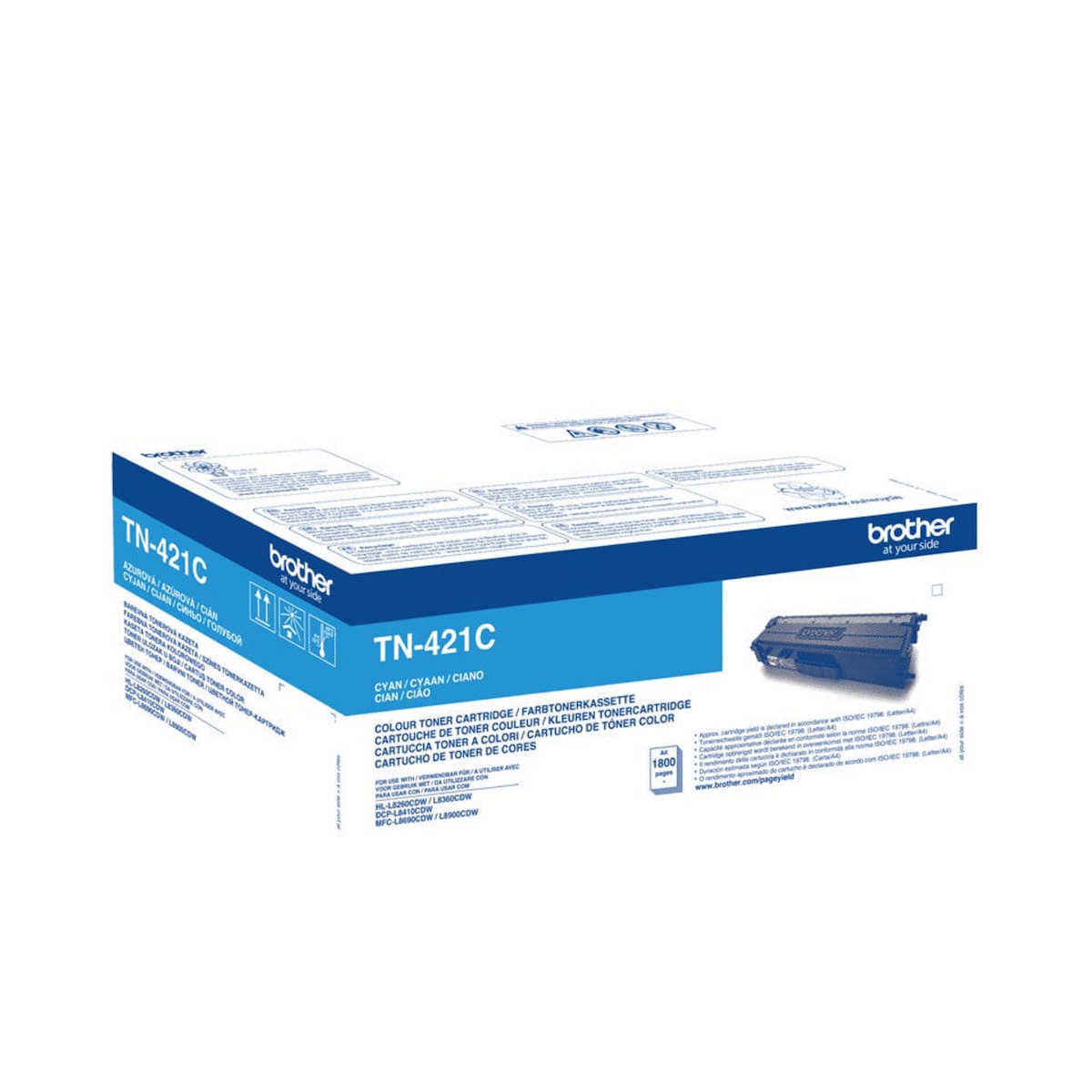 Brother TN-421 Laser Cartridge Cyan 1