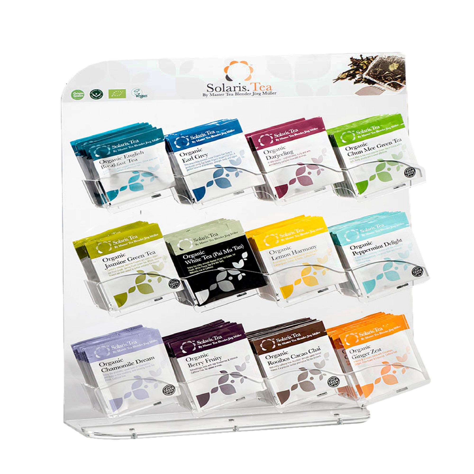 Solaris Acryclic Tea Display with 12 Slots | Lyreco
