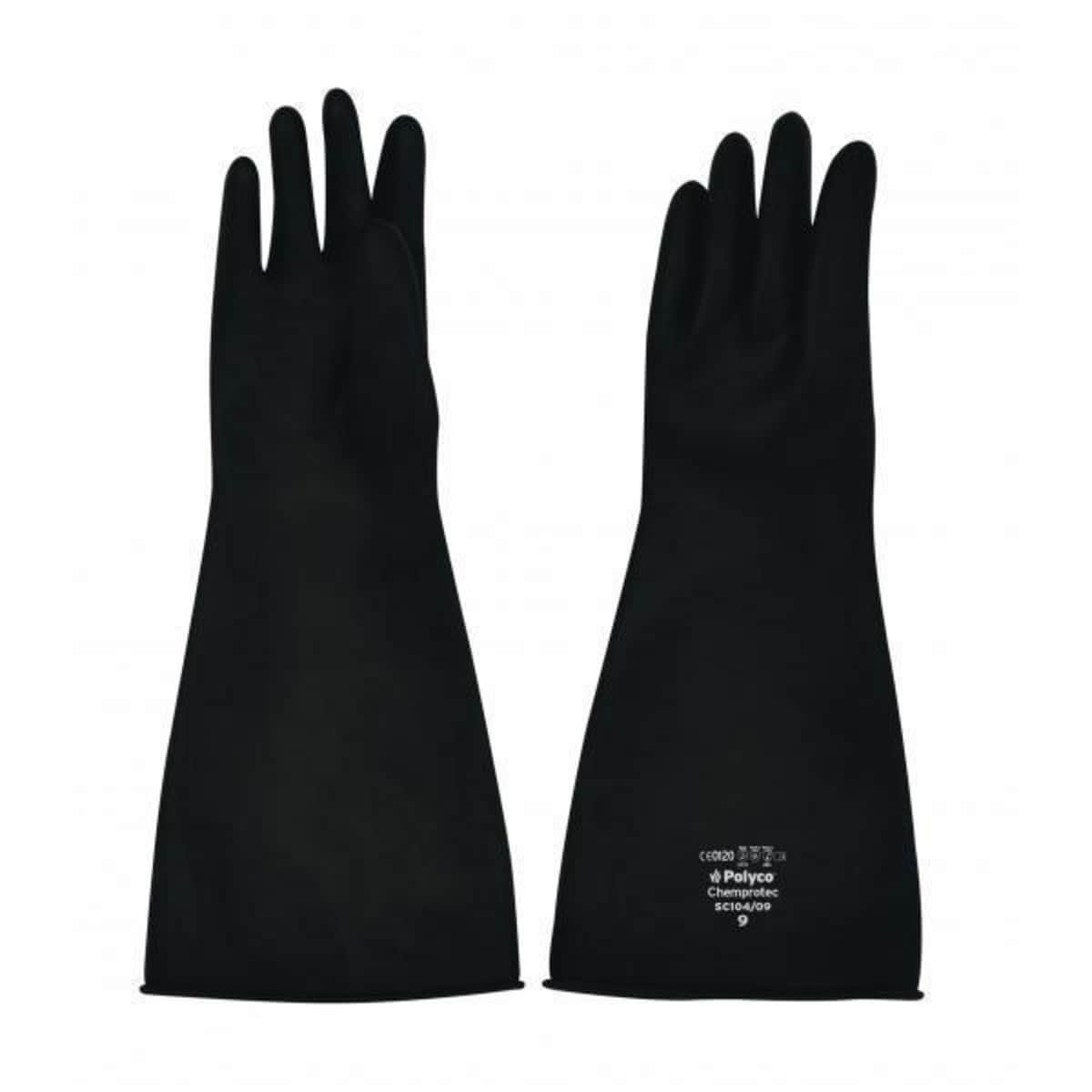 Polyco Chemprotec SC107 Medium Weight Rubber Glove 60cm Size 9 1