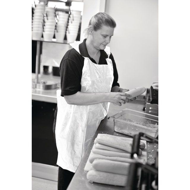 Flat Pack Aprons White - Box of 100 1