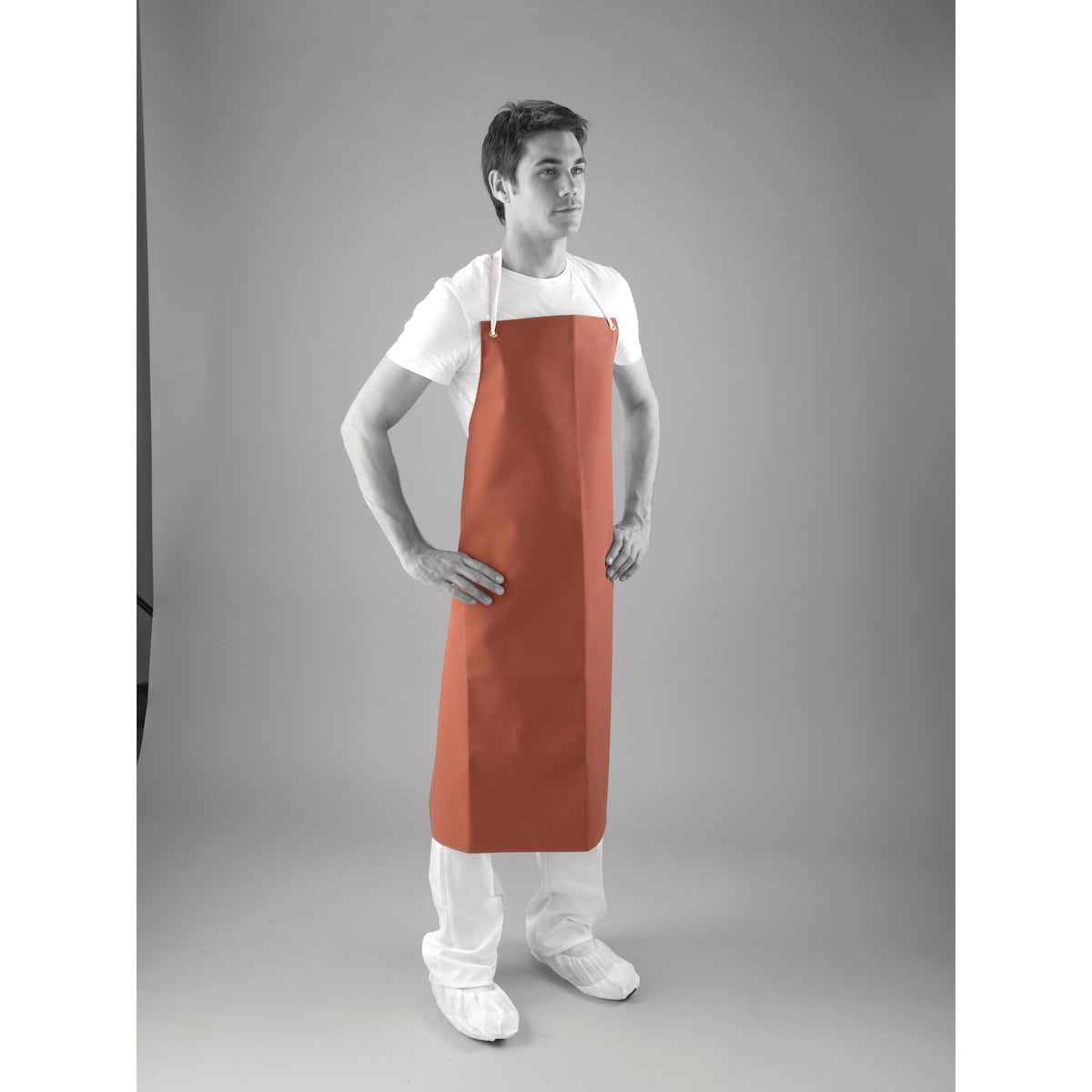 Red Rubber Apron 1