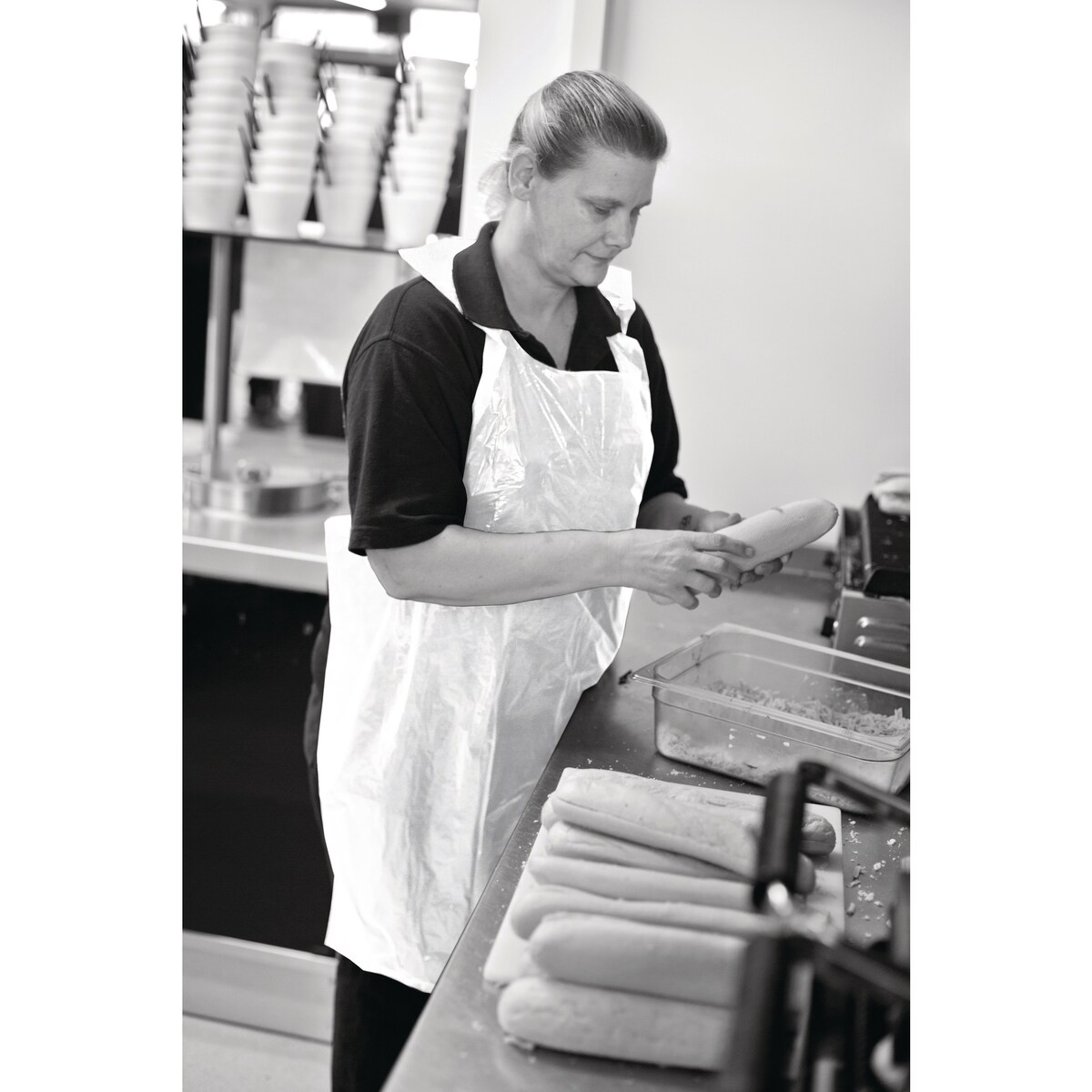 Premium White Aprons - Pack of 200 1