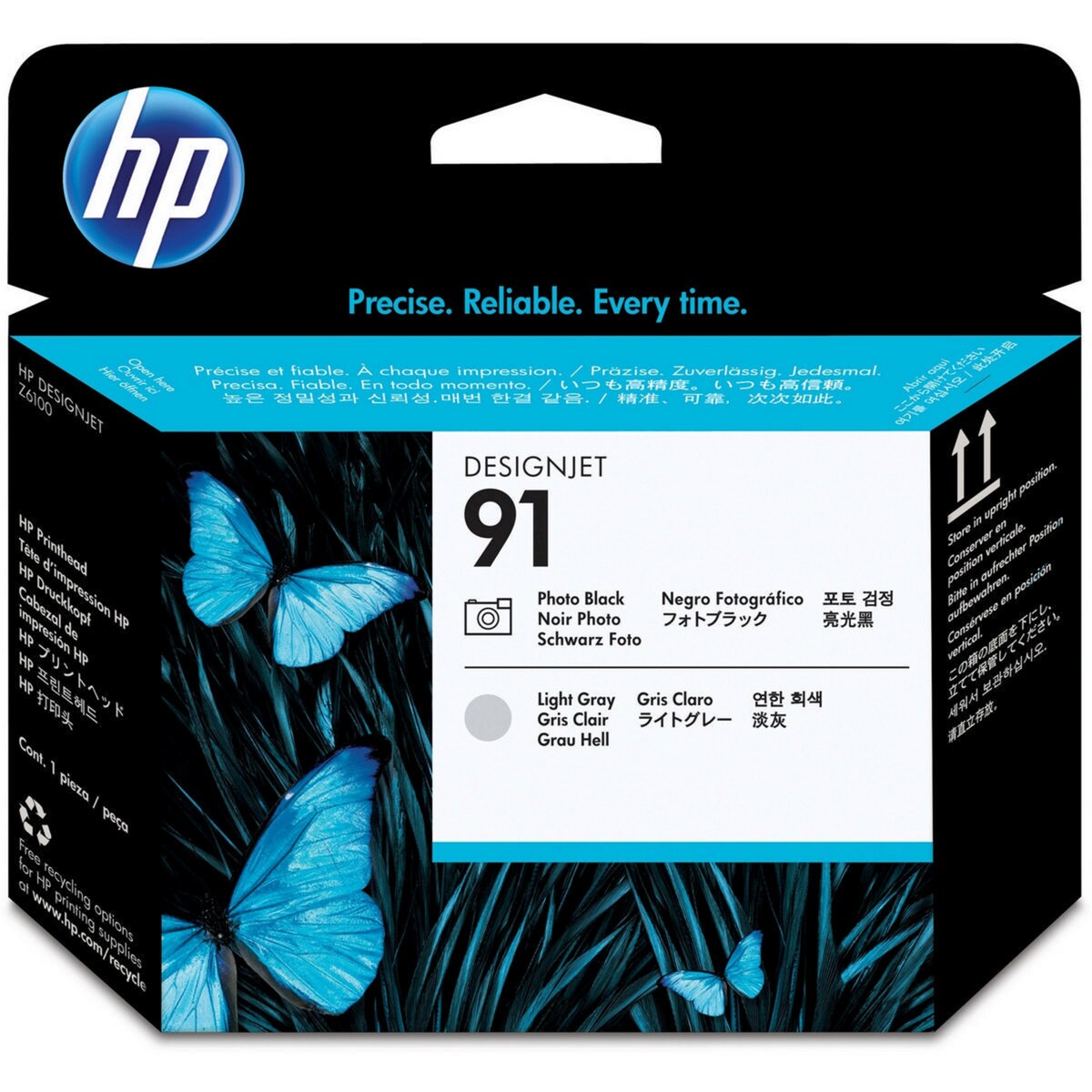 HP 91 Photo Black and Light Gray DesignJet Printhead (C9463A) 1