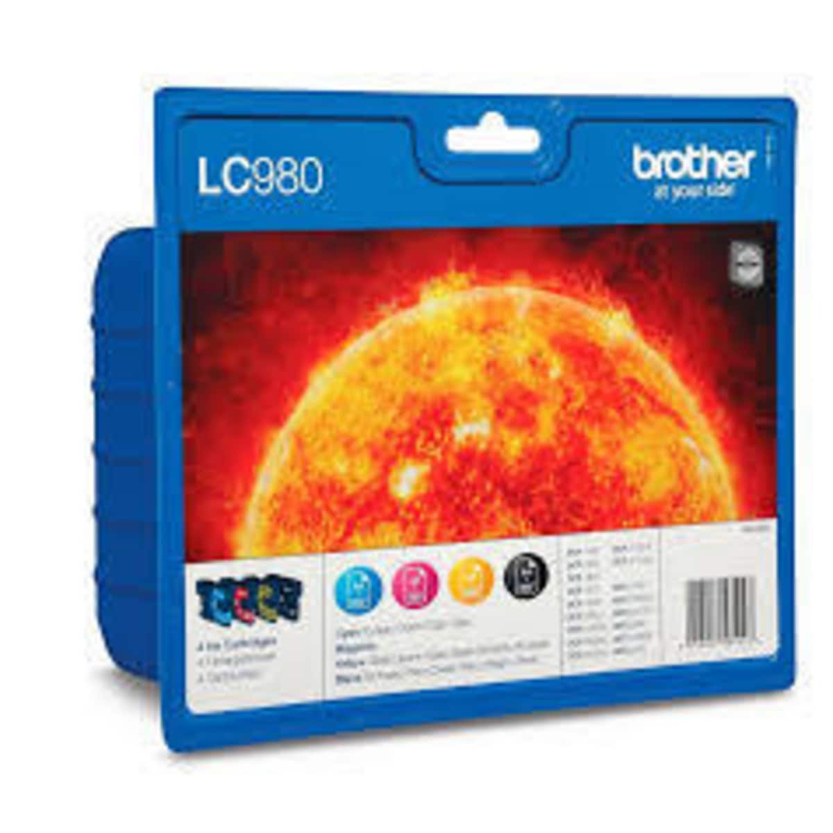 Brother LC-980VALBP Inkjet Cartridge B/C/M/Y 1