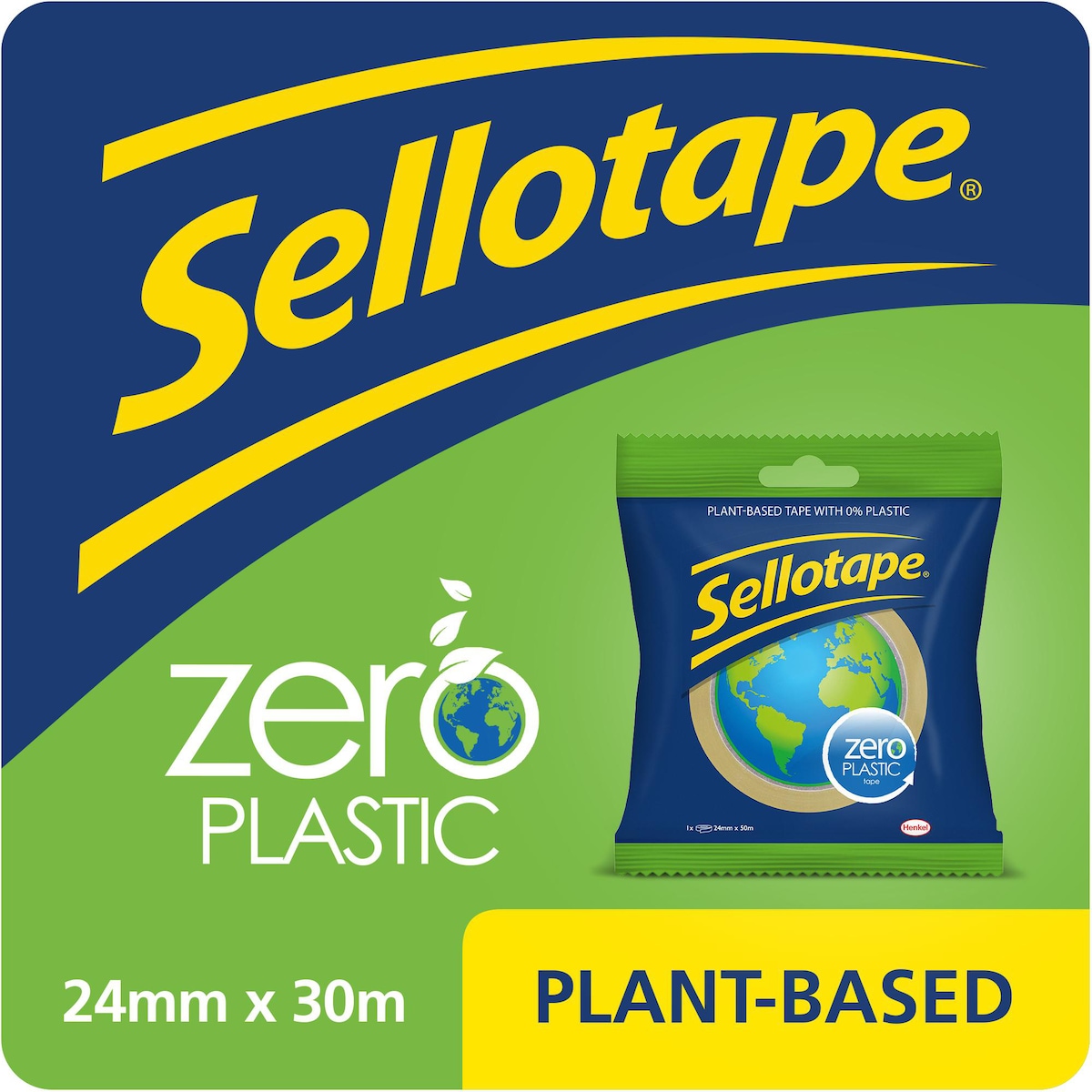 Sellotape Zero Plastic - 24mm x 30m 1