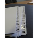 Tabbers Card A4 Index 1-50 white - Box of 10 1