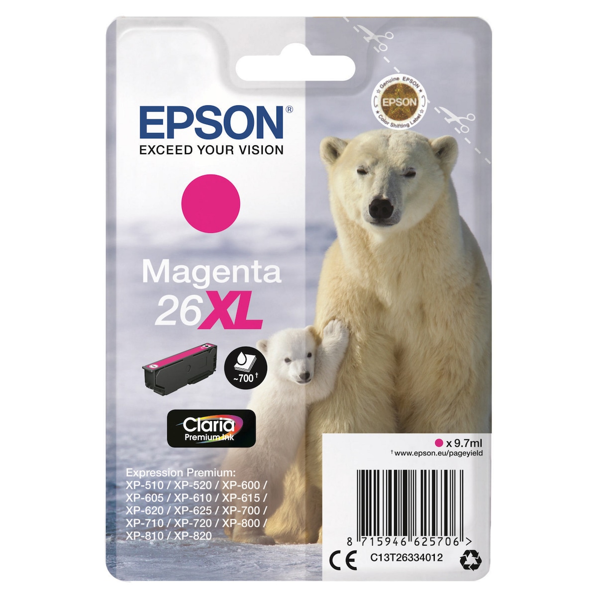 Epson 26XL Ink Cartridge Magenta 1