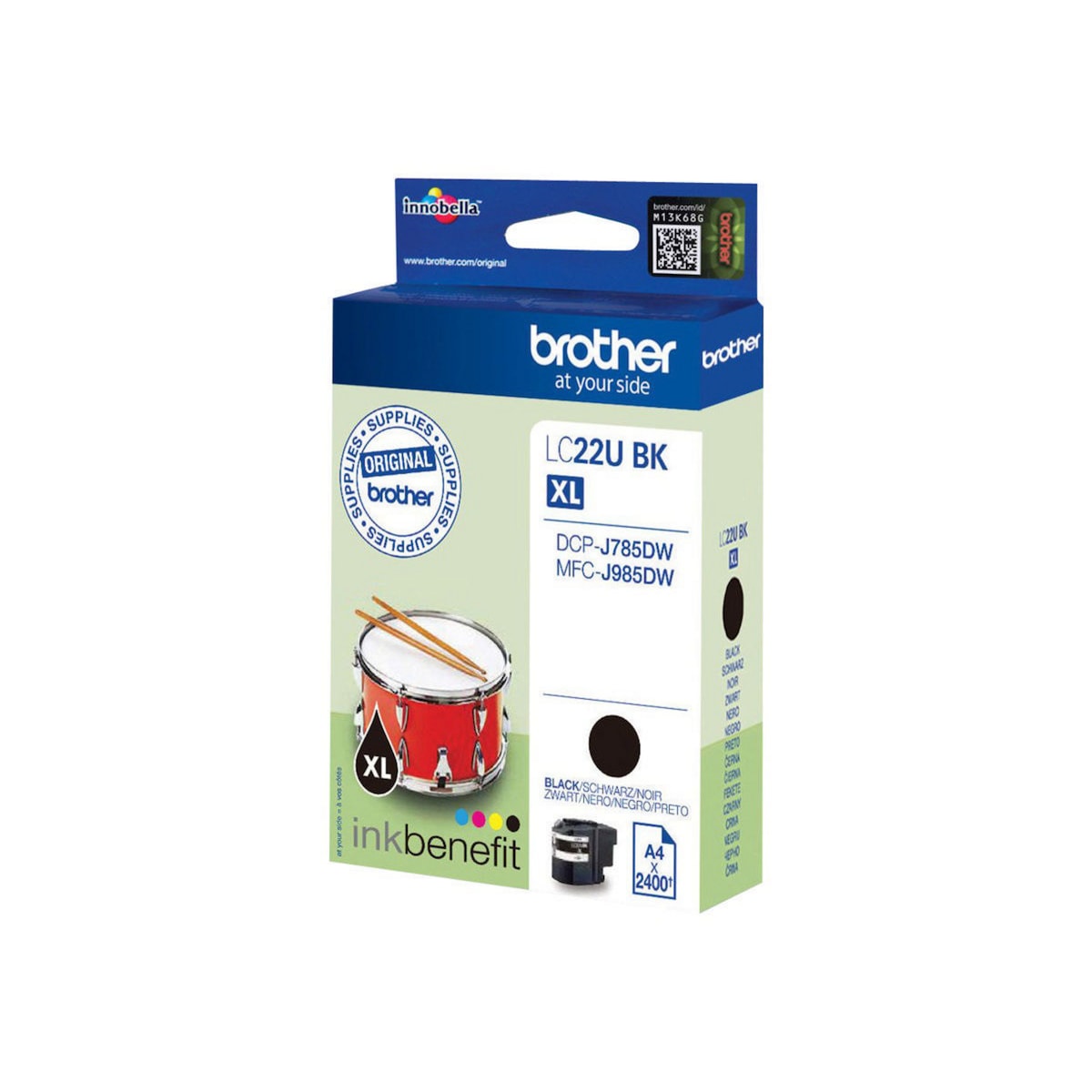 Brother LC-22UBK Inkjet Cartridge Black 1