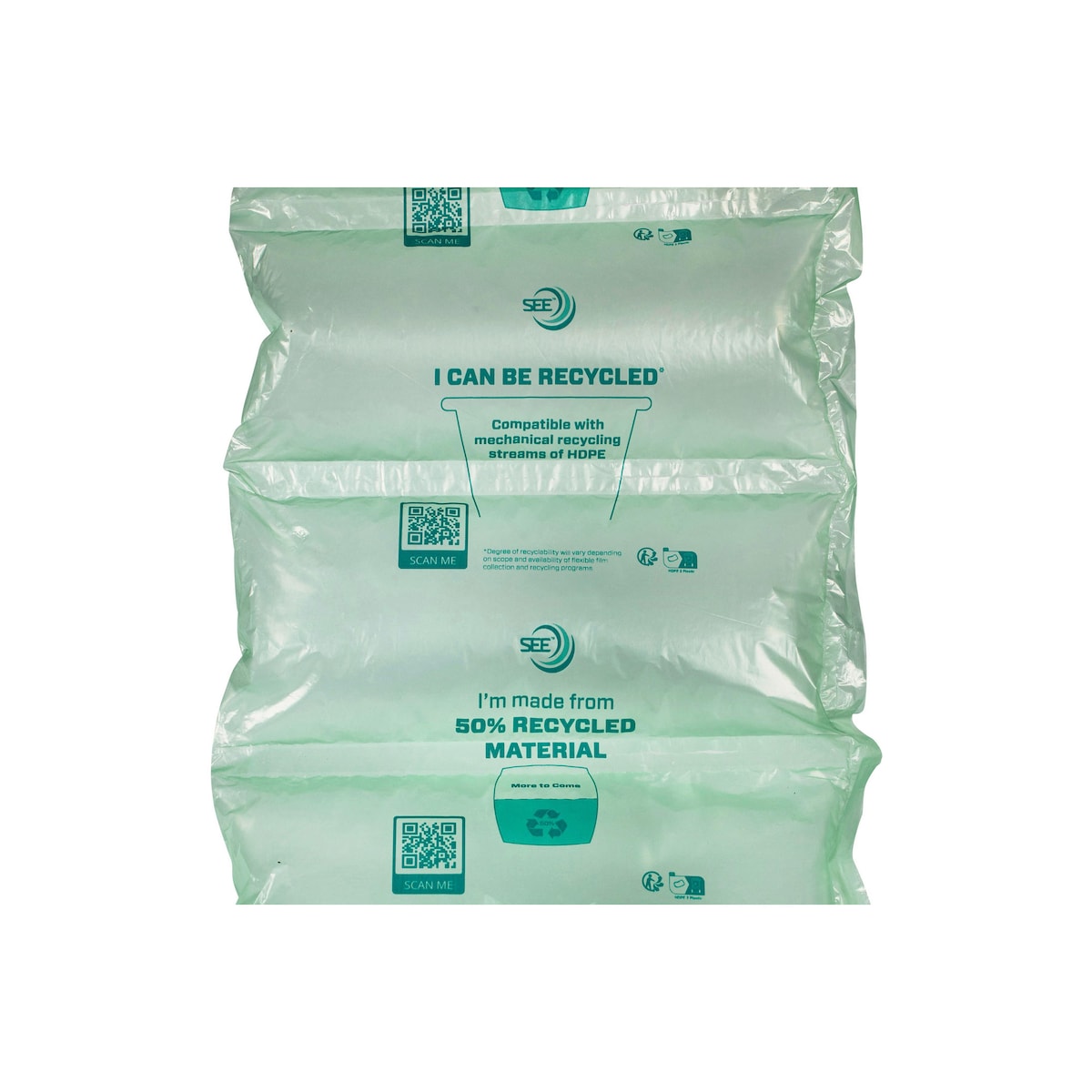 Fill-Air Cushion Pads For Use With Sealed Air Rocket - 200X130Mmx1799M, Green 1
