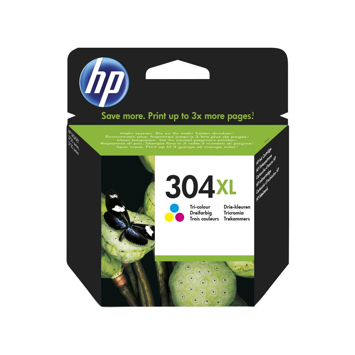 HP 304XL High Yield Tri-color Original Ink Cartridge (N9K07AE) 1