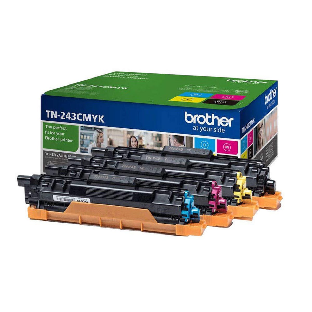 Brother TN-243Cmyk Toner Cartridge B/C/M/Y 1