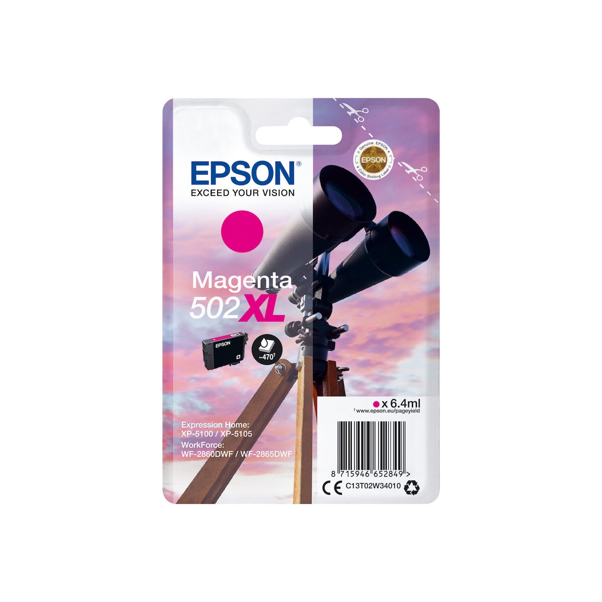 Epson 502XL Ink Cartridge Magenta 1