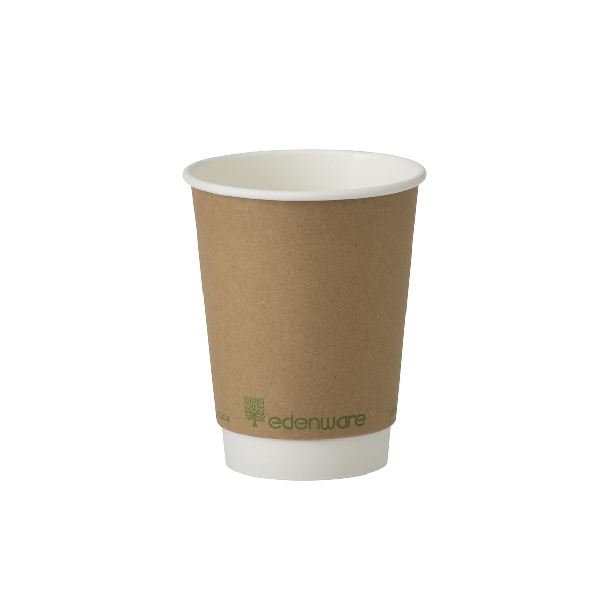 Edenware 12oz Double Wall Disposable Coffee Cup - Pack of 25 1