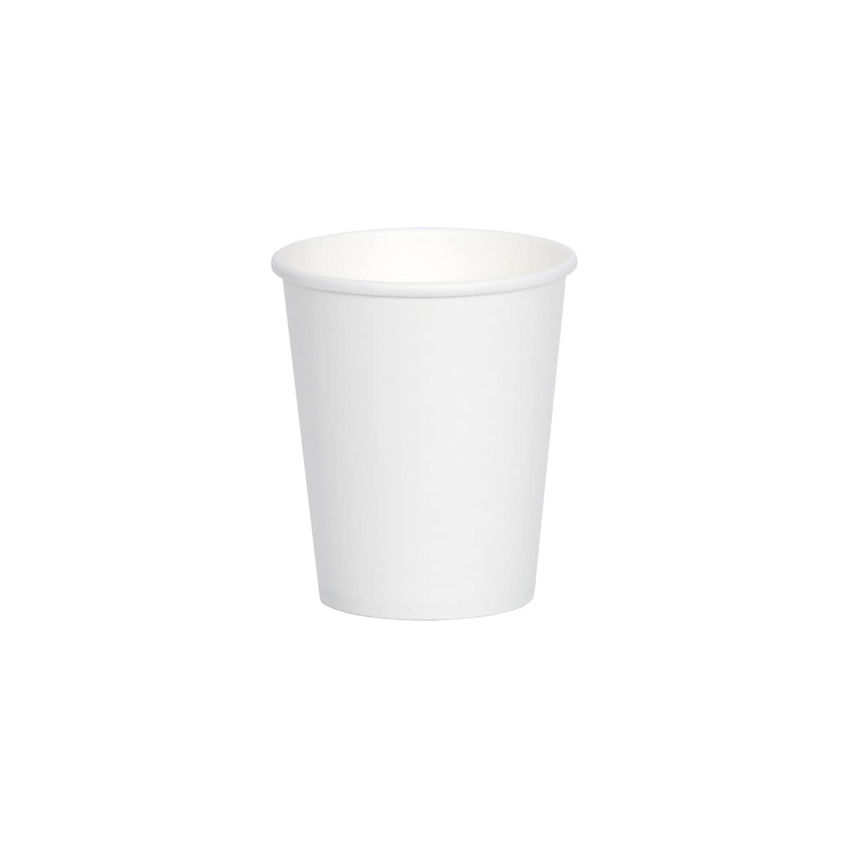 Single Wall Premium 12oz Coffee Cups - White, Pack of 50 1