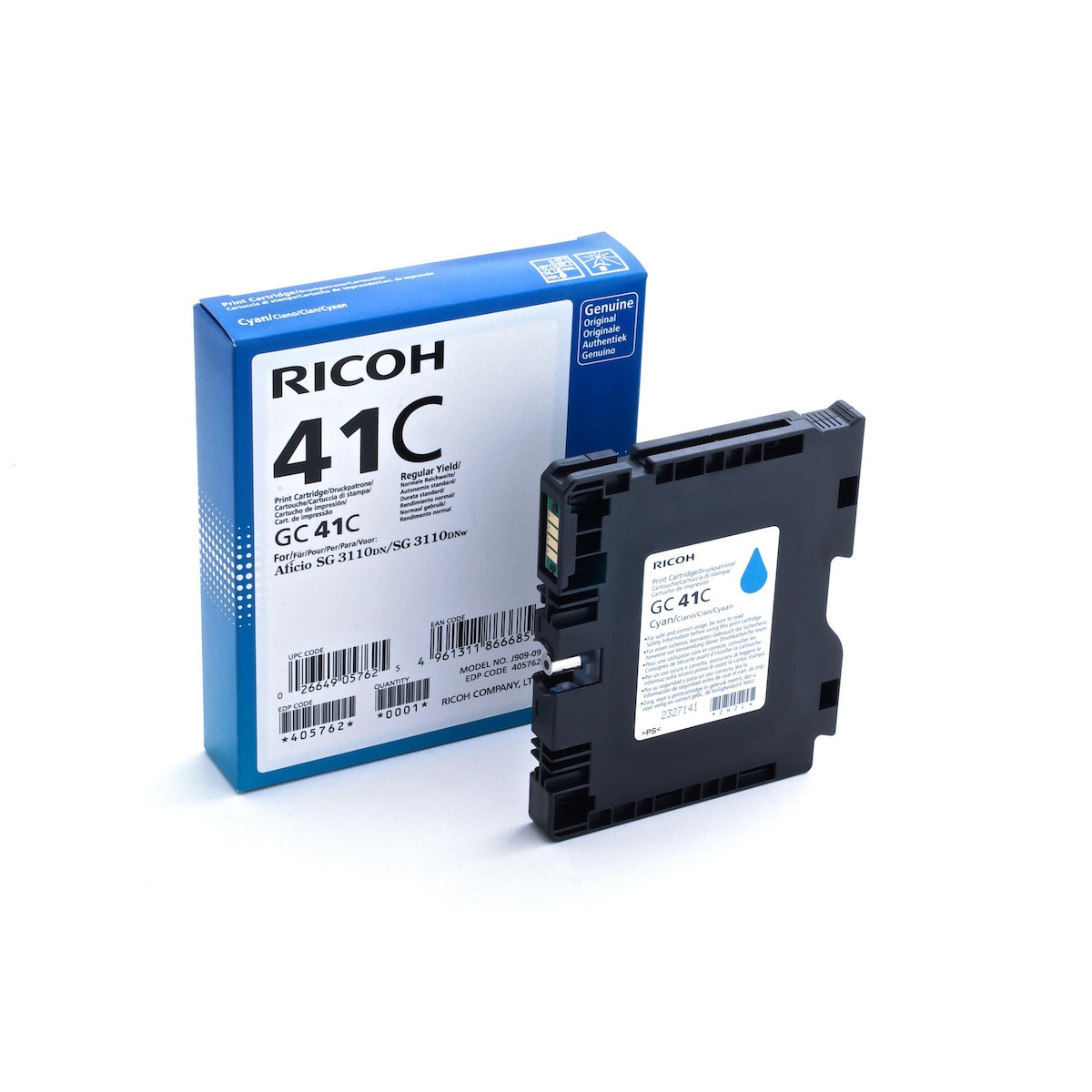 Ricoh 405762 HY Toner Cartridge Cyan (405762) 1