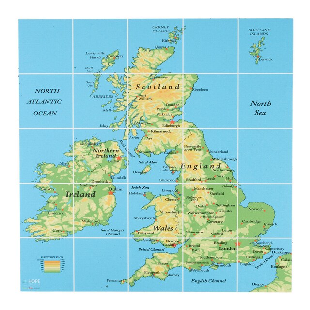 EaRL UK Map Mat 76 x 76cm 1