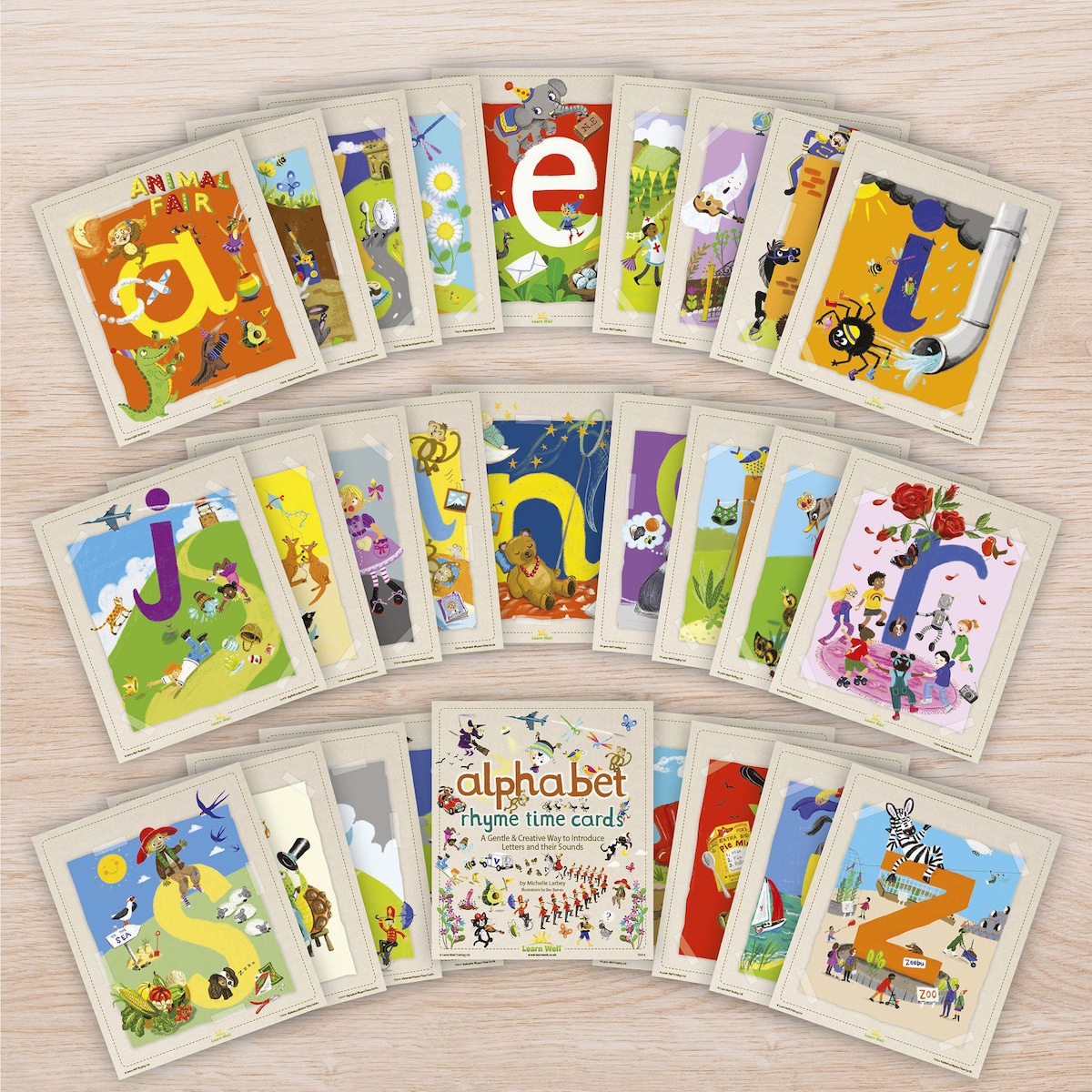 Learn Well Alphabet Rhyme Time Cards A4 | Lyreco