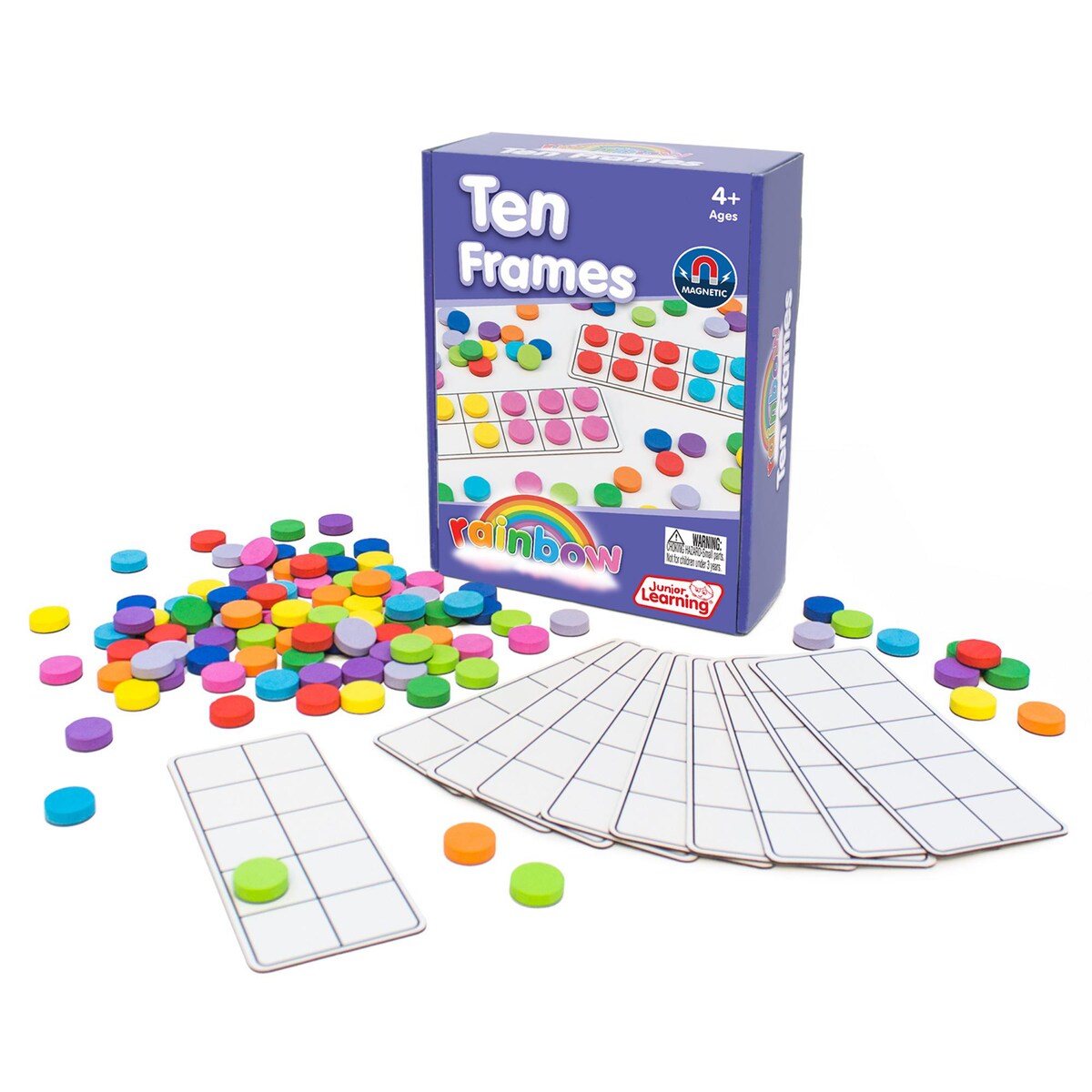 Junior Learning Rainbow Ten Frames | Lyreco