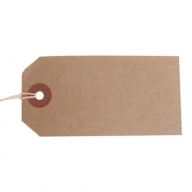 Bx1000 Strung Tags Buff 82x41mm 1