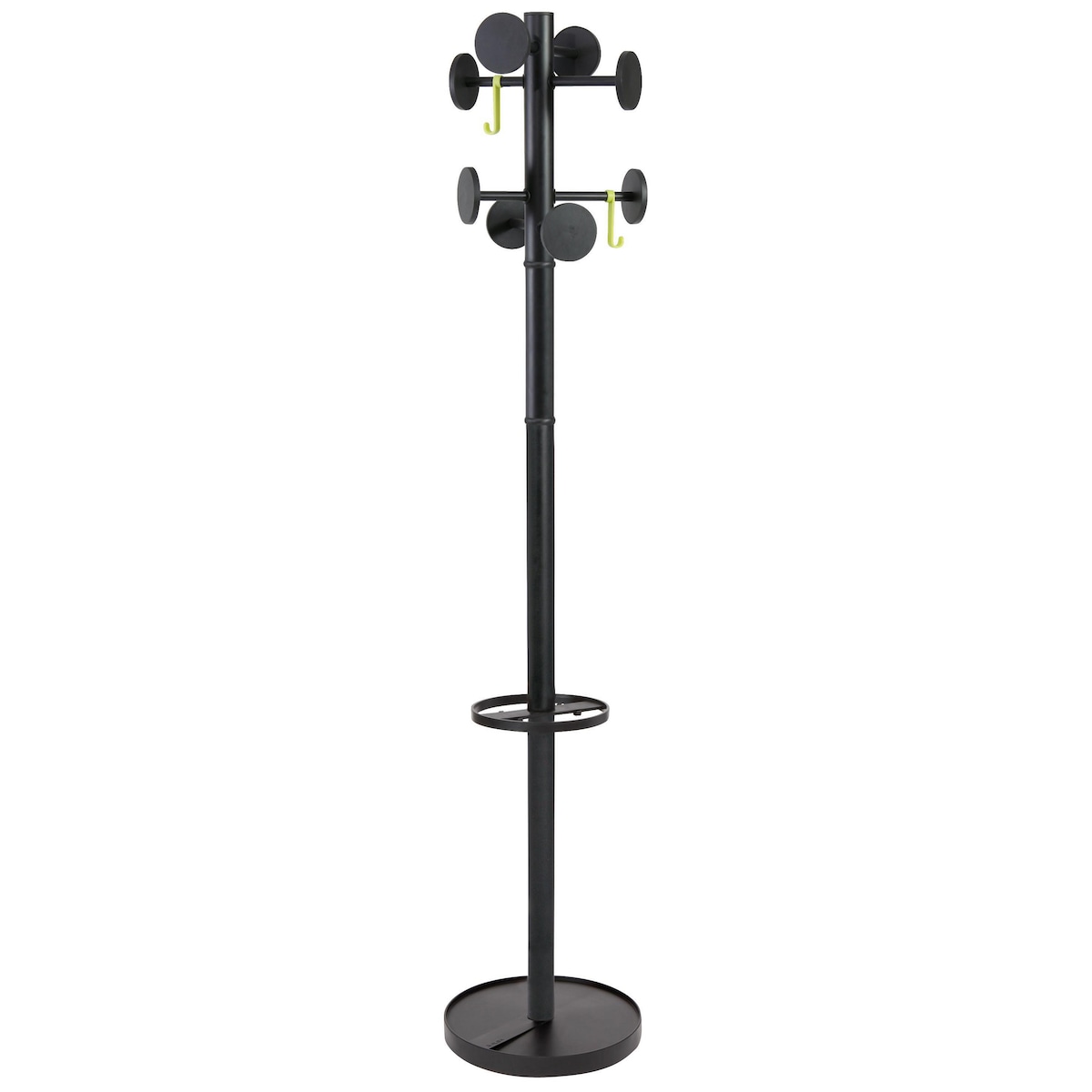 Alba Stan Hat Coat Stand 1750 mm Black 1