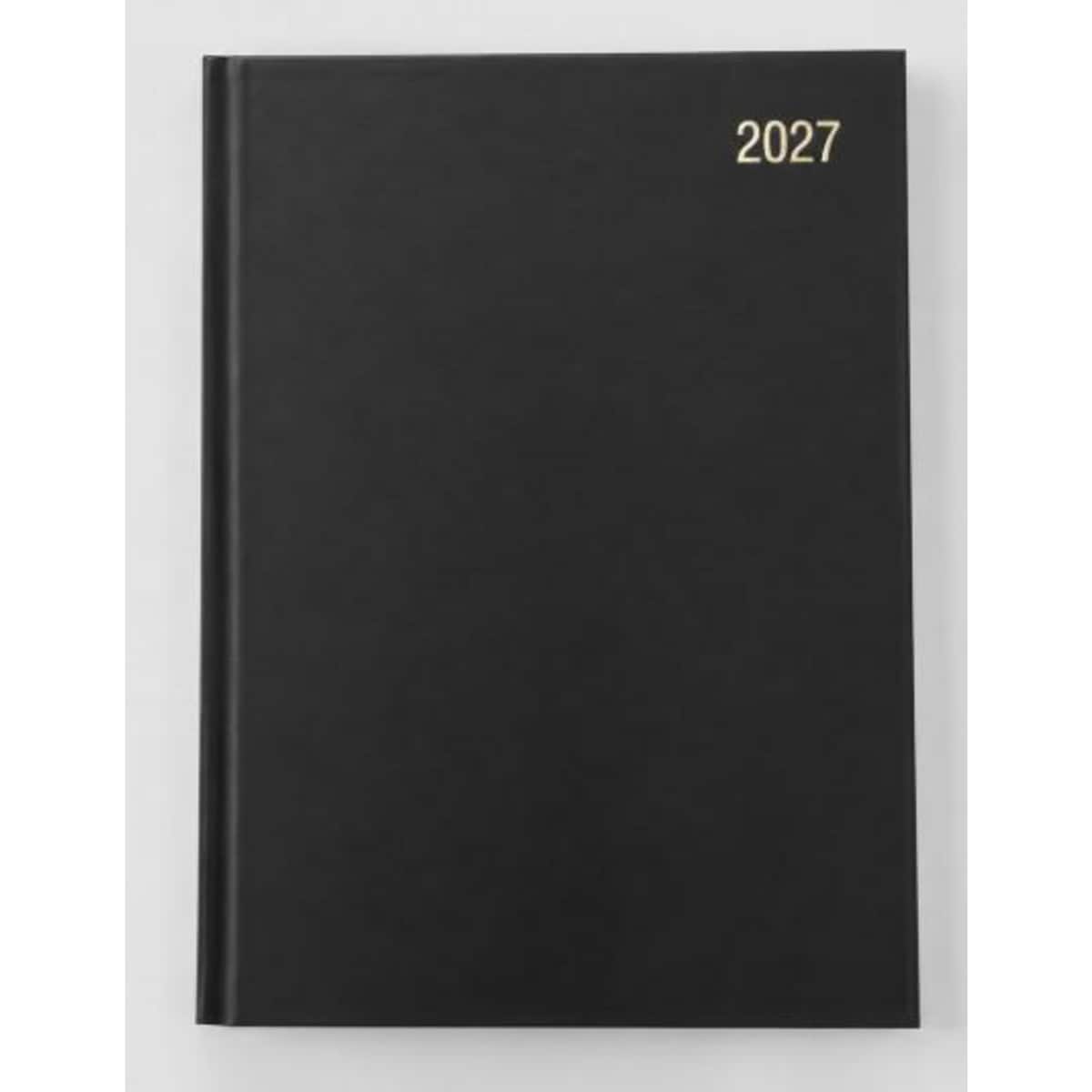 A5 Desk Diary Black - Week To View 1