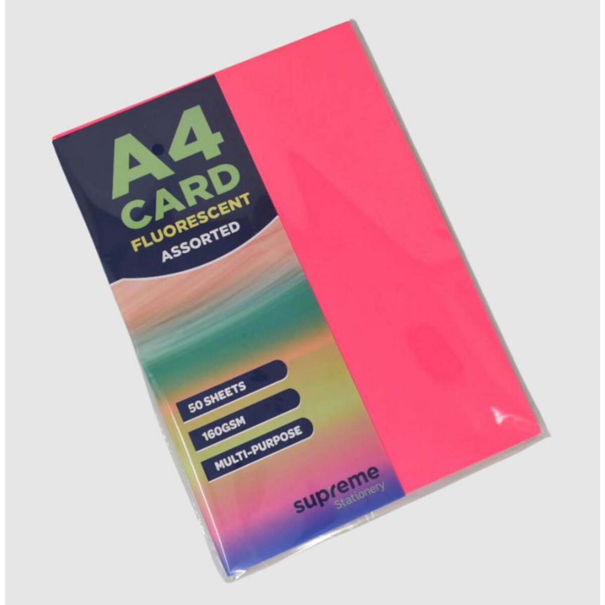 Supreme Card A4 Flourescent 160Gsm  Pack of 20 1