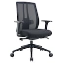 Lyreco Pegasus Sync Mesh Chair with Arms Black 1