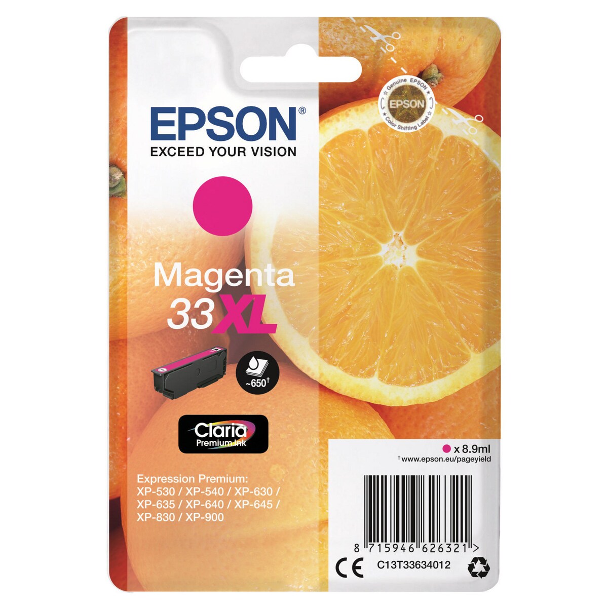 Epson 33XL Ink Cartridge Magenta 1