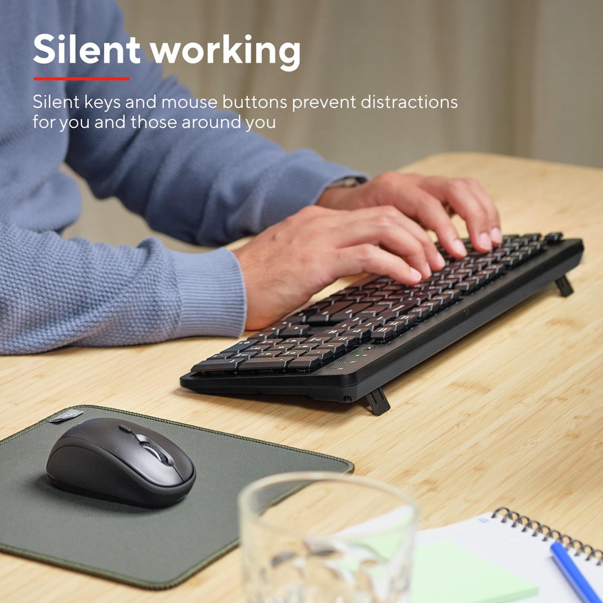 Trust TKM-360 Wireless Keyboard & Mouse Deskset 1