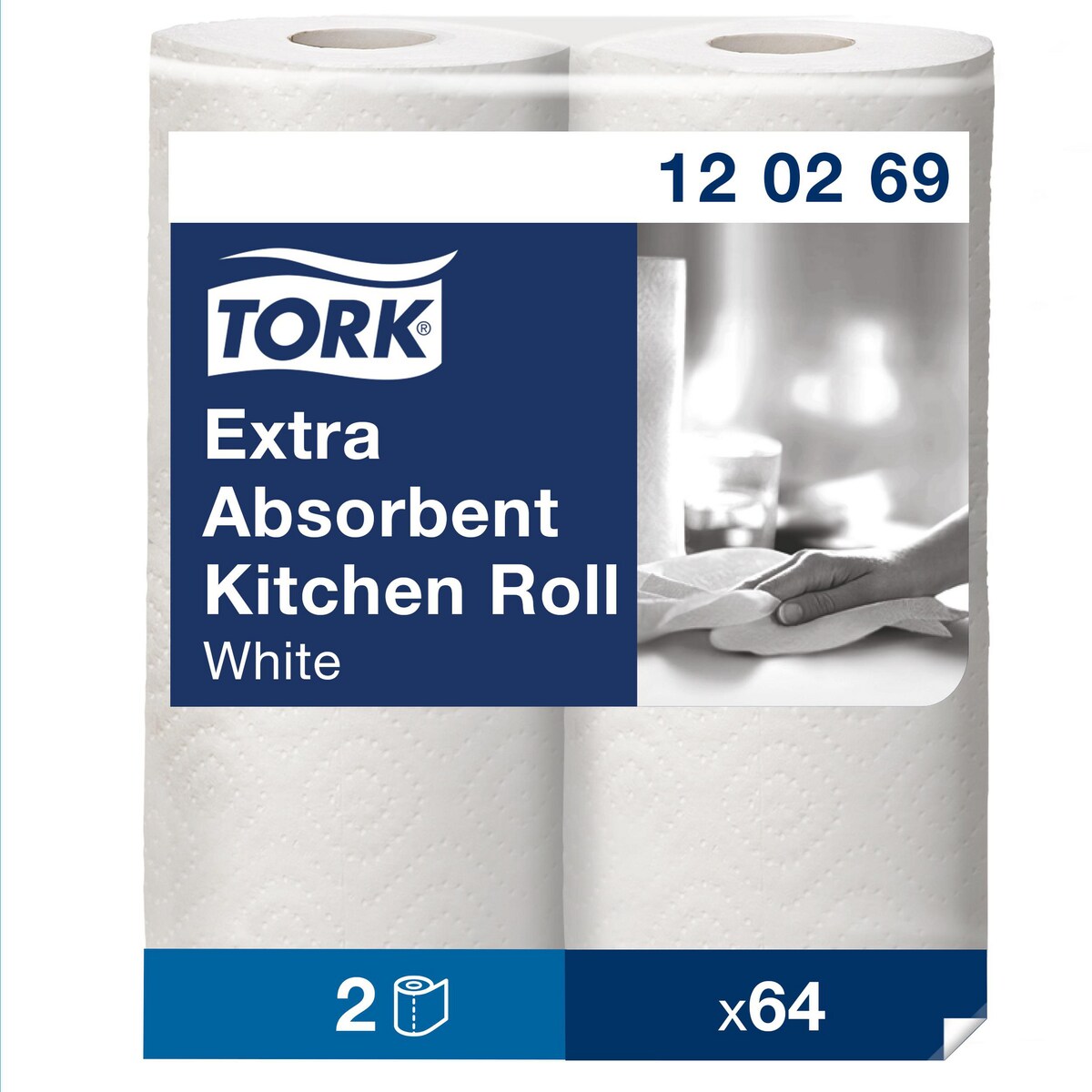 Tork Premium White 2 Ply Kitchen Roll - Pack of 2 1