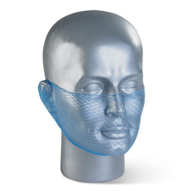 DISPOSABLE BEARD SNOOD BLUE - PACK OF 12 1