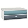 Dark grey-Mint-White