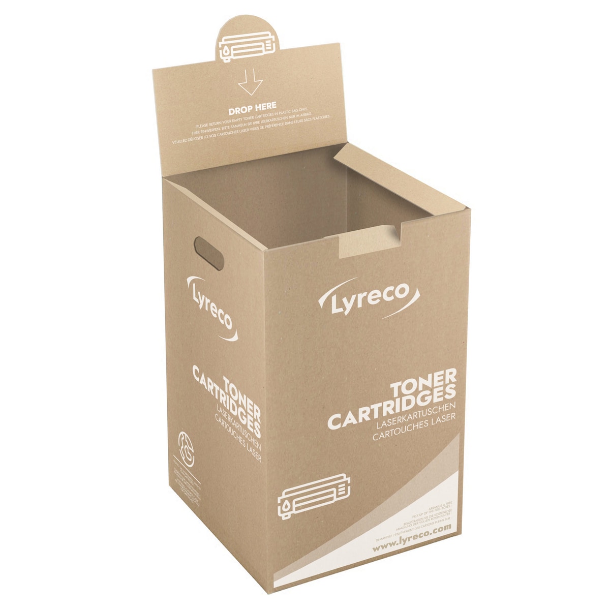 FREE LYRECO TONER CARTRIDGE RECYCLING BOX 65 X 40 X 40 1