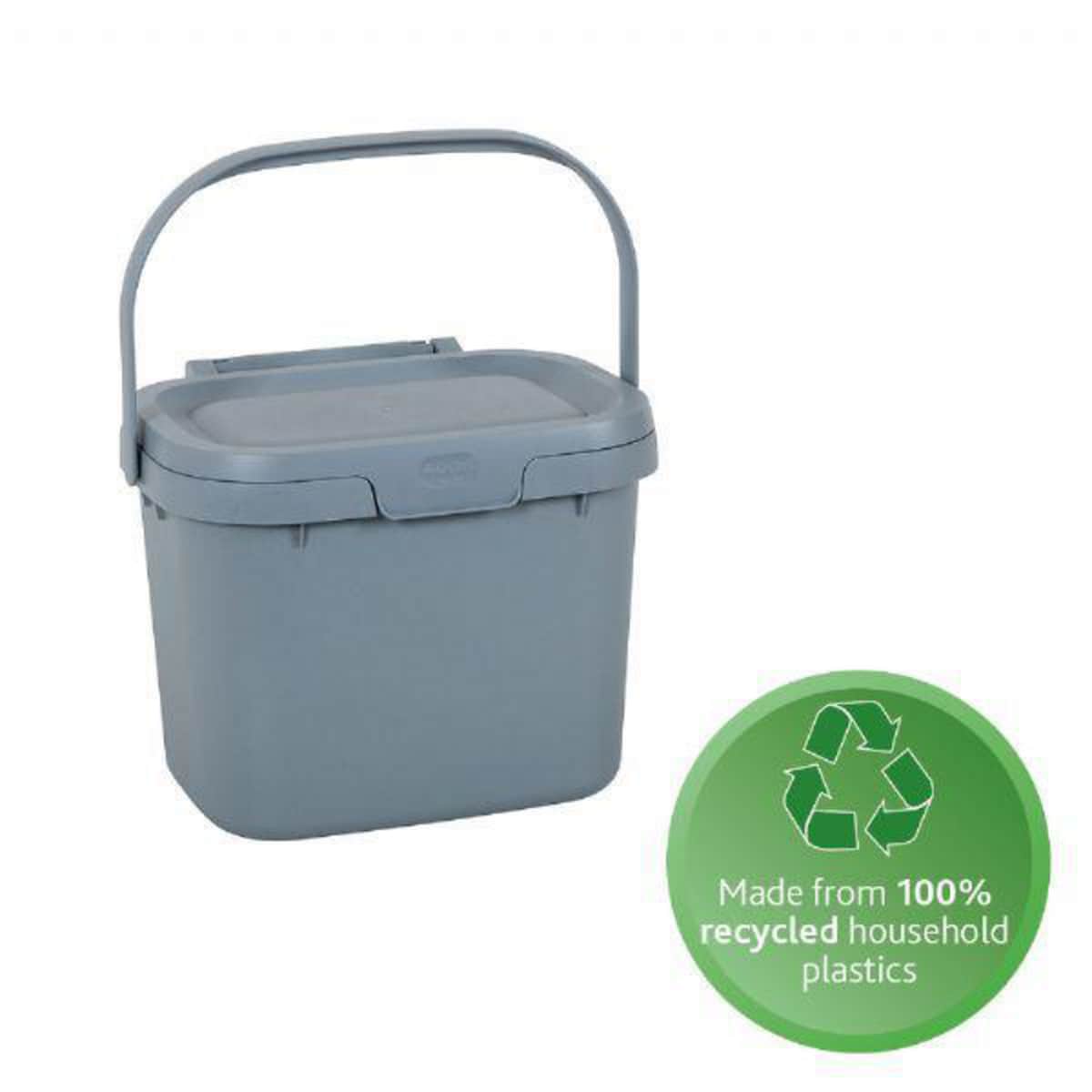 Eco Range Compost Caddy Light 4.5 Litre Grey 1