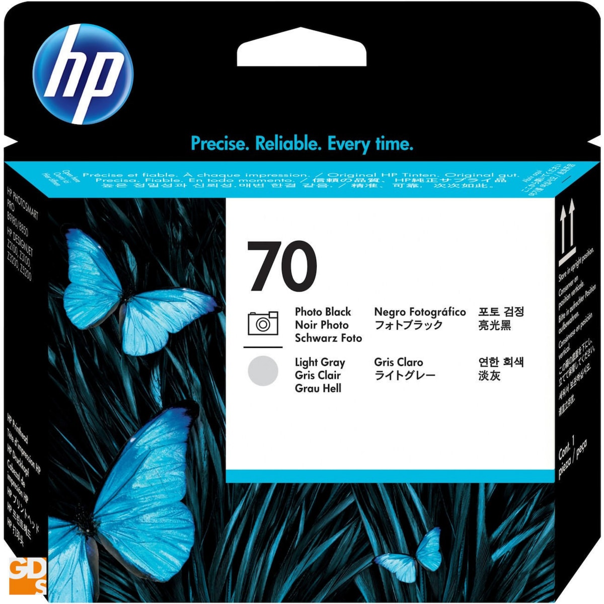 HP 70 Photo Black and Light Gray DesignJet Printhead (C9407A) 1