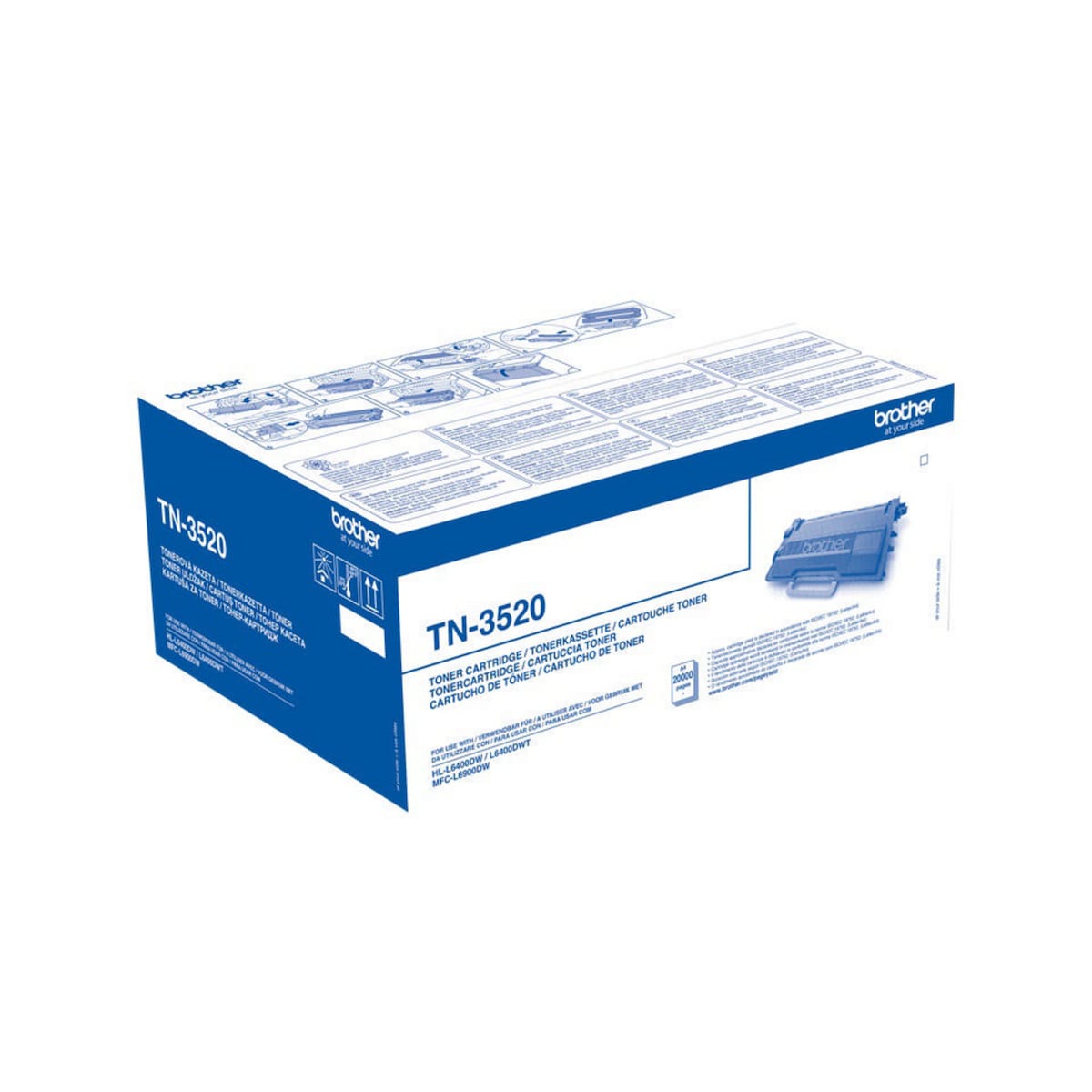 Brother TN-3520 Toner Cartridge  Black 1