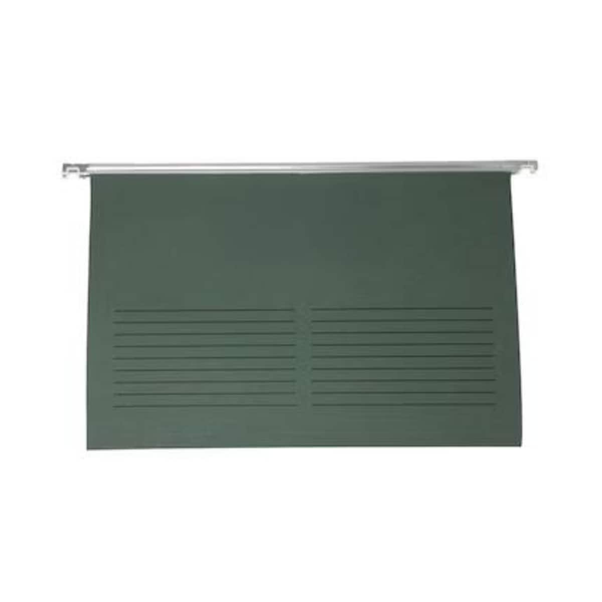 Green Foolscap Suspension Files V Base - Pack of 50 1