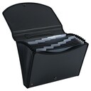 Exacompta Exactive Polypropylene A4 Expanding Case, 13 Sections, Black 1