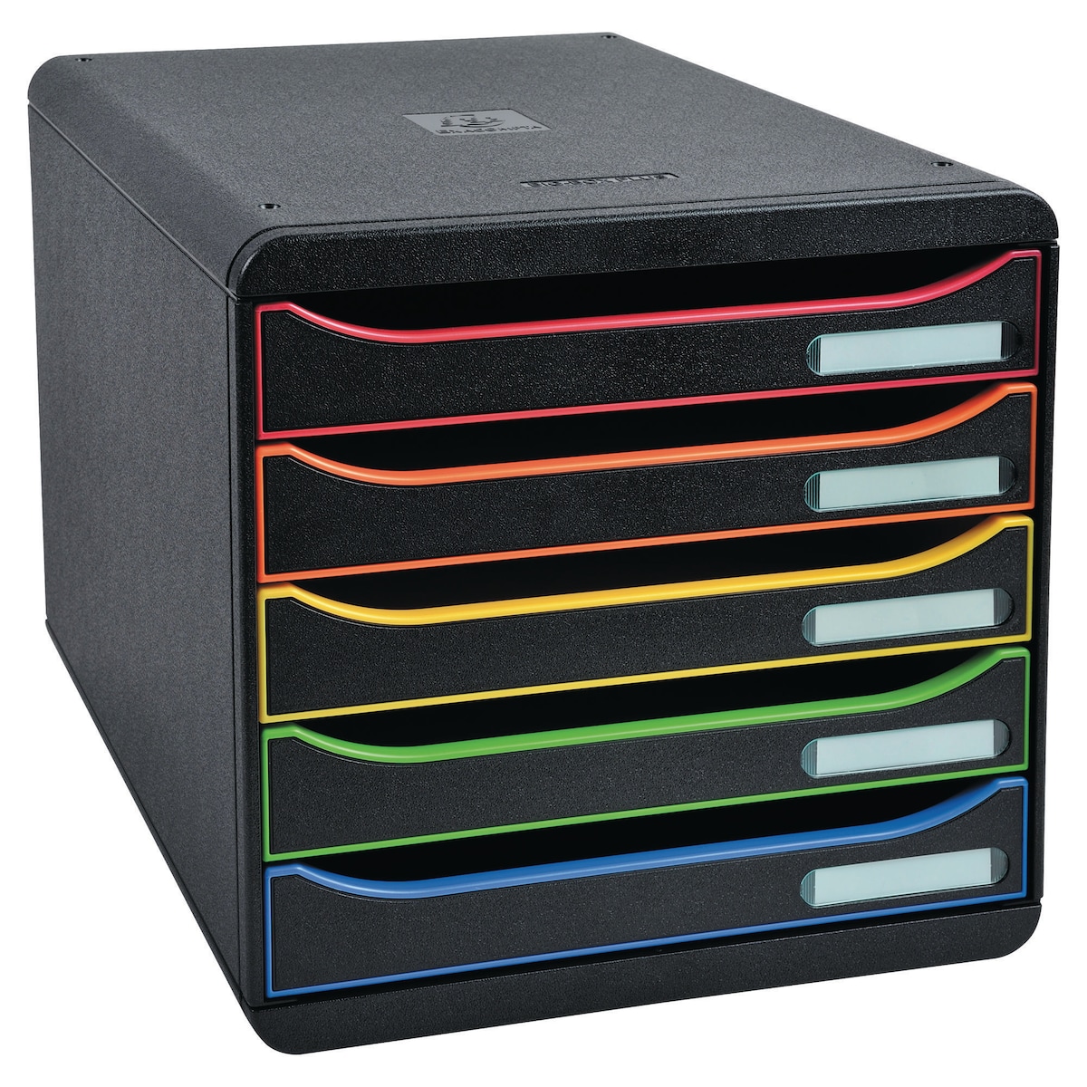 Exacompta Big-Box Plus 5 Drawer Set - Black/Harlequin 1