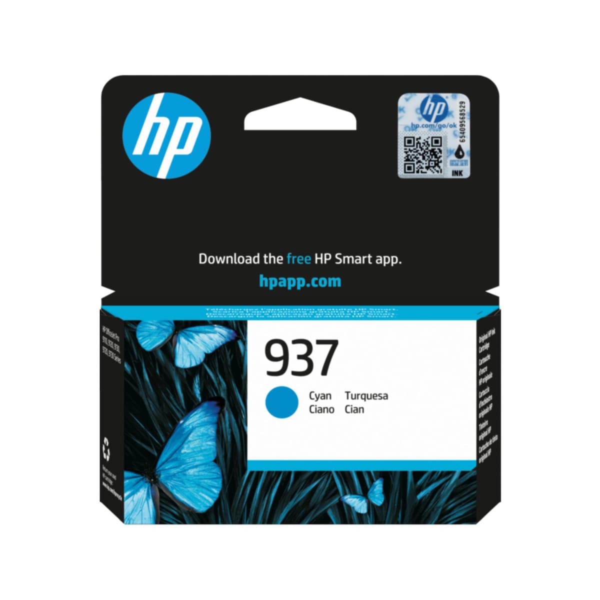 HP 4S6W2NE 937 Inkjet Cartridge Cyan 1