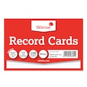 Silvine White 152 X 102mm Record Cards - Pack of 100 1
