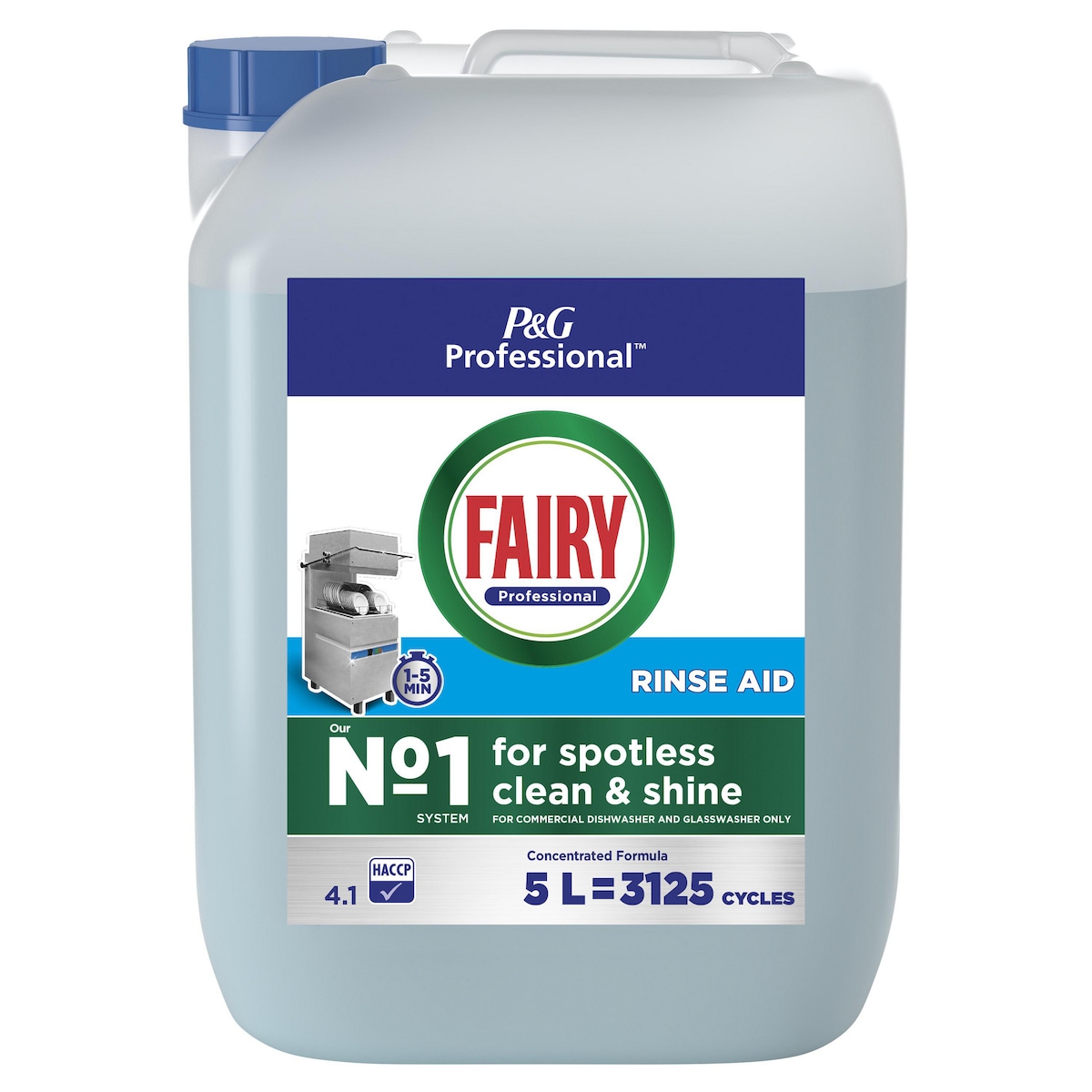 Fairy Professional Commercial Automatic Dishwasher Rinse Aid 5L 1