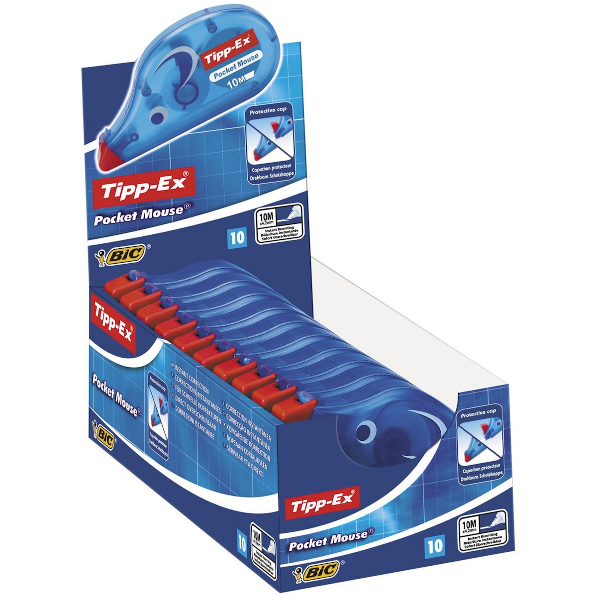 Tipp-Ex Pocket Mouse Correction Tape - 10 m x 4.2 mm Single 1