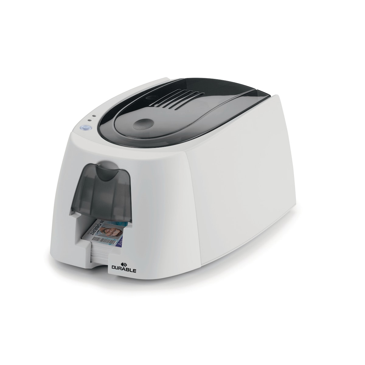Durable DURACARD ID 300 ID Name Badge Card Printer with Ribbon and 100 Cards 1