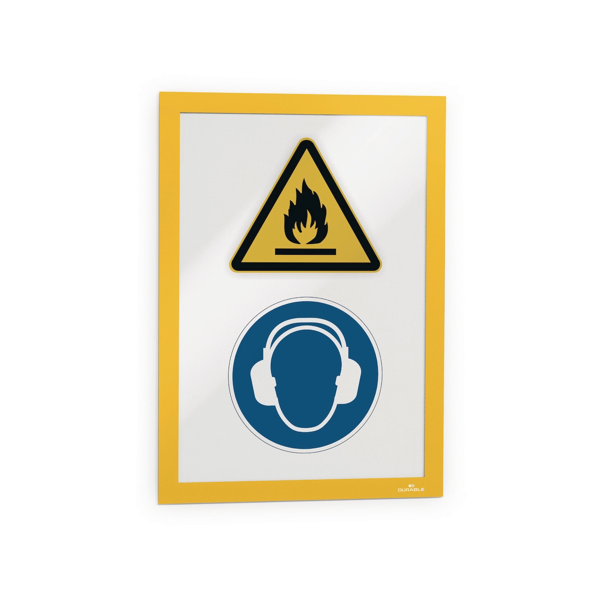 Durable Self-Adhesive DURAFRAME - A4, Yellow, Pack of 2 1