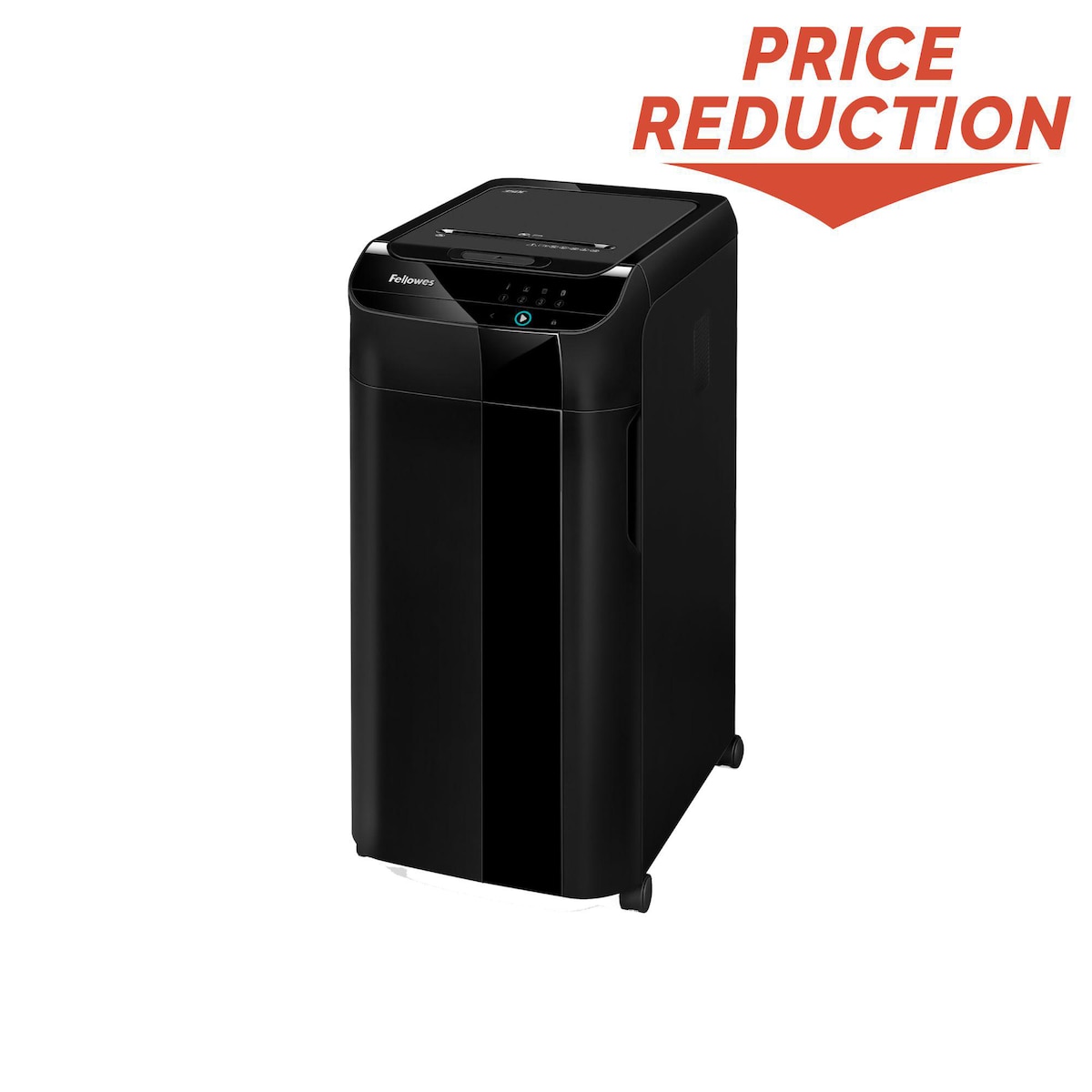 Fellowes 350 Sheet Auto Feed Cross Cut Shredder - AutoMax 350C with 68L Bin, P-4 1