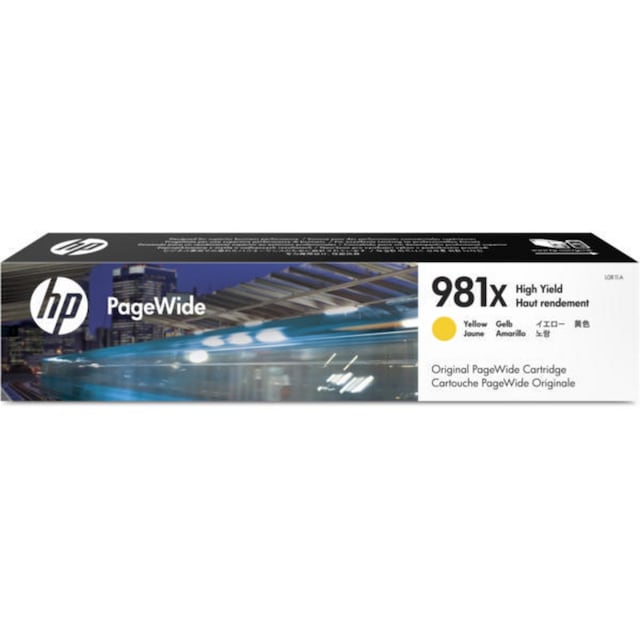 HP 981X High Yield Yellow Ink Cartridge - (L0R11A) 1