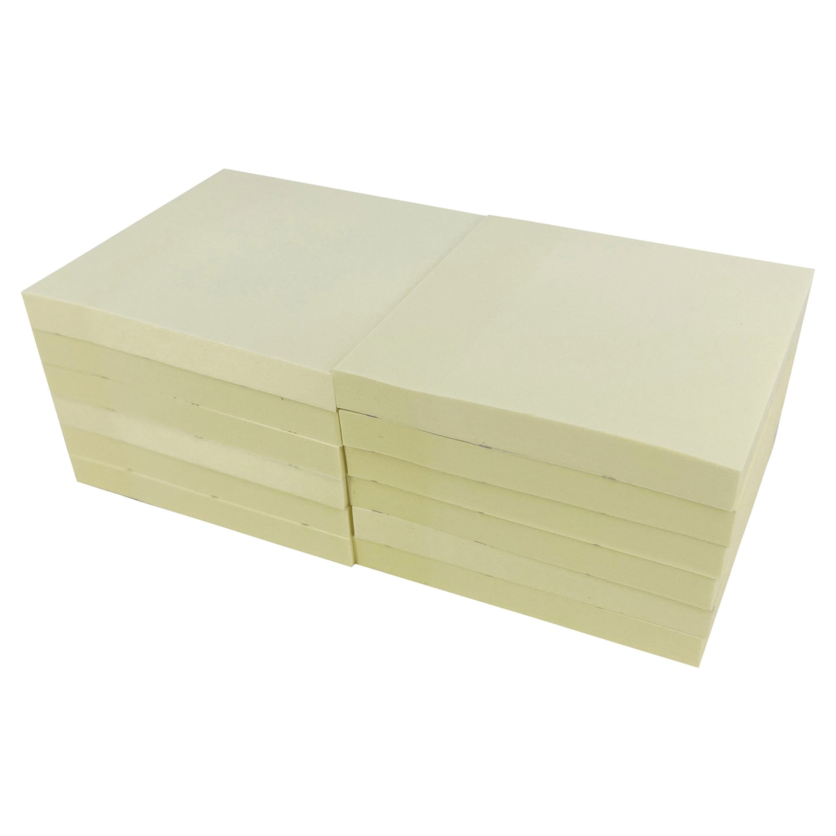 Lyreco Premium Sticky Notes 75x75mm Yellow - Pack of 12 1