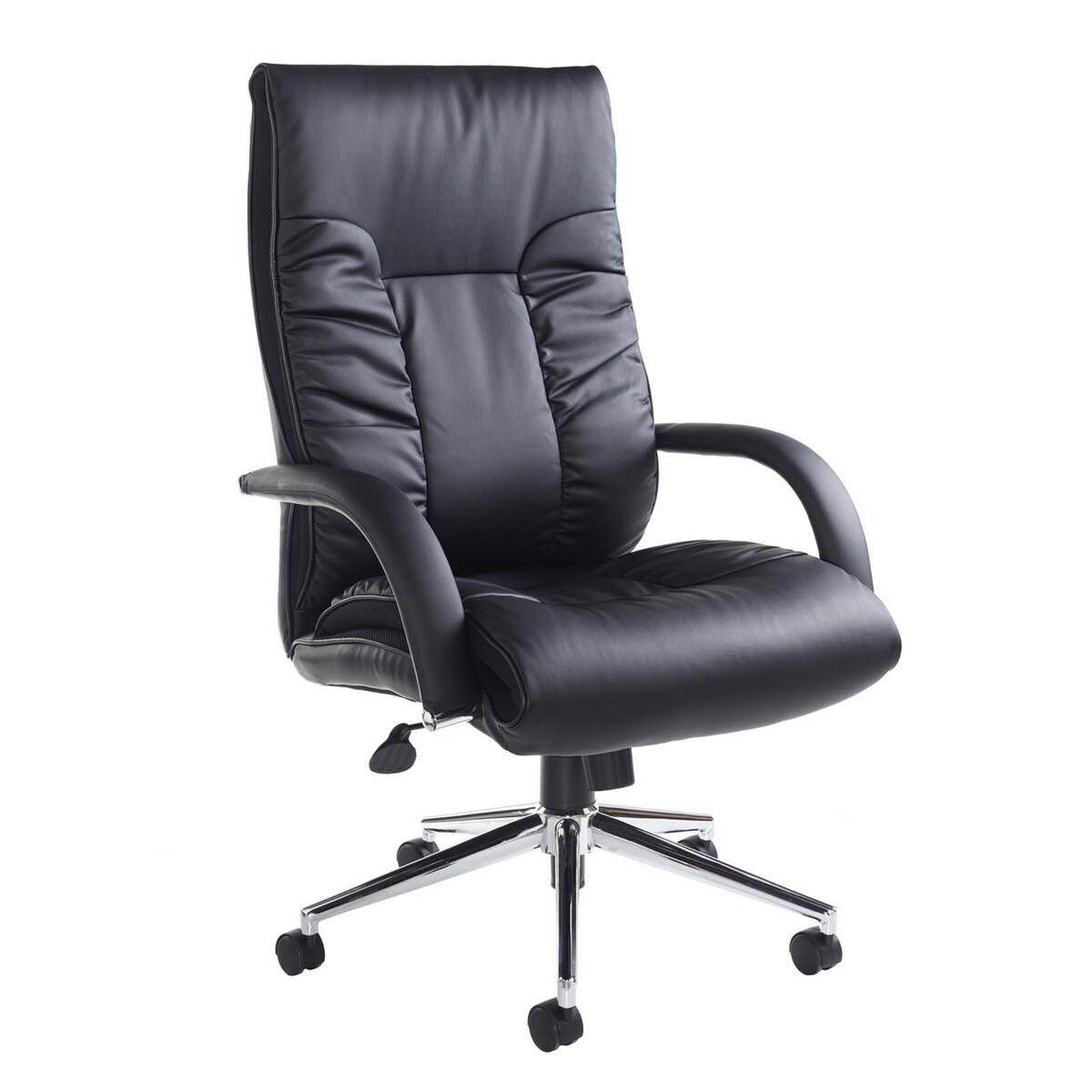 Derby high back executive chair - BLK faux leather,Installation 1