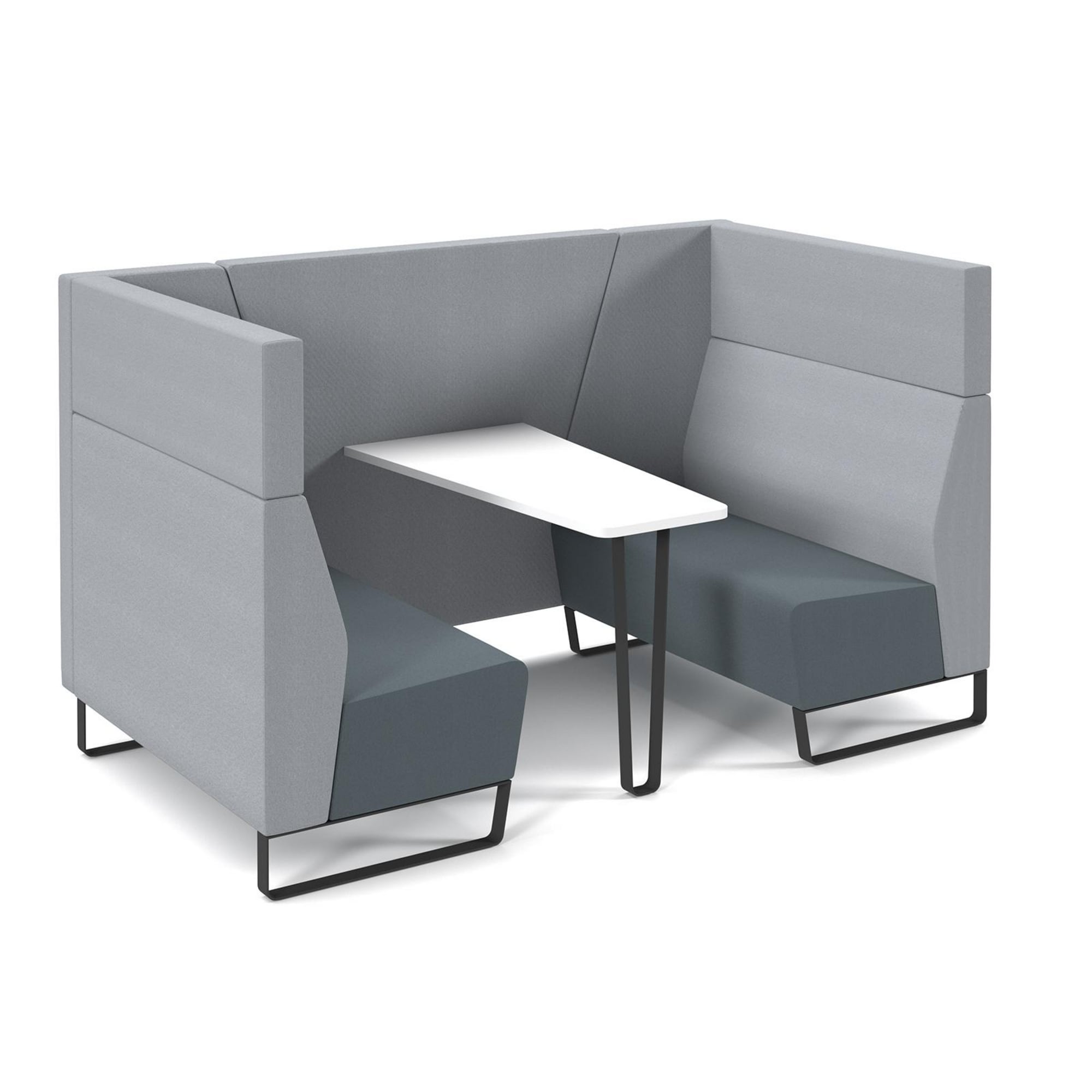 Open Back 4 Inch Encore open back 4 person Meet booth WH table... | Lyreco